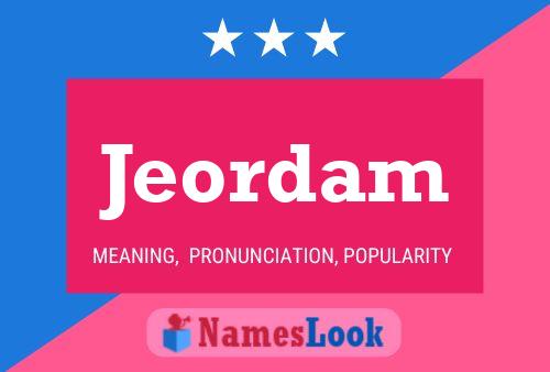 ملصق اسم Jeordam