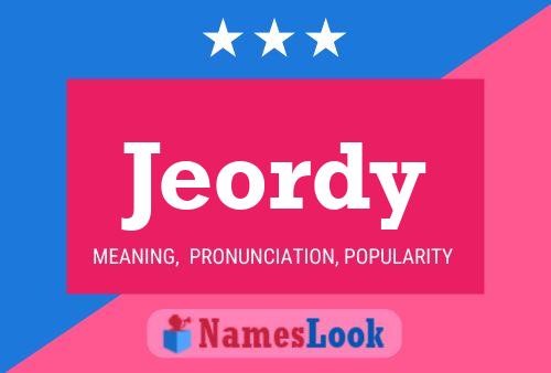 ملصق اسم Jeordy