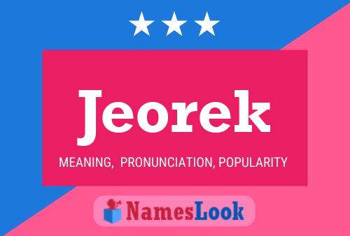 ملصق اسم Jeorek