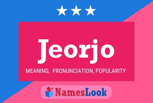 ملصق اسم Jeorjo