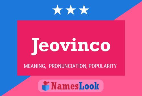 ملصق اسم Jeovinco