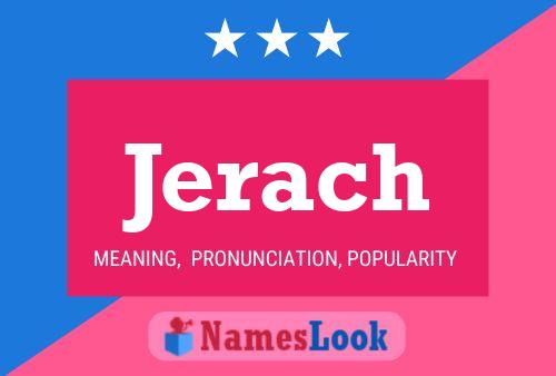 ملصق اسم Jerach