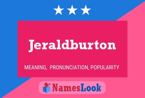 ملصق اسم Jeraldburton