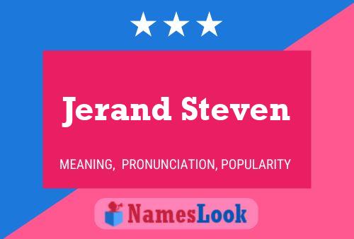 ملصق اسم Jerand Steven