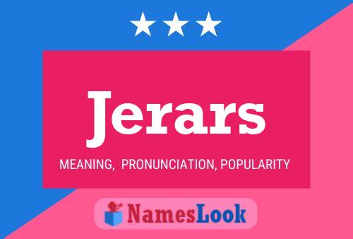 ملصق اسم Jerars