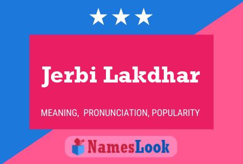 ملصق اسم Jerbi Lakdhar