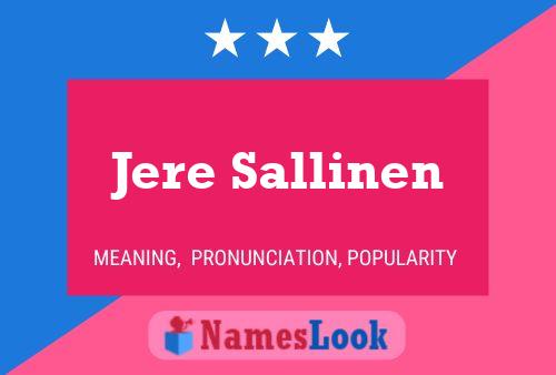 ملصق اسم Jere Sallinen