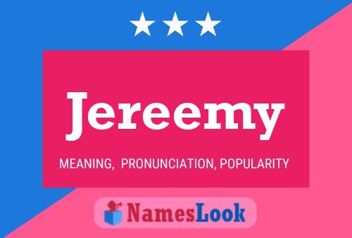 ملصق اسم Jereemy