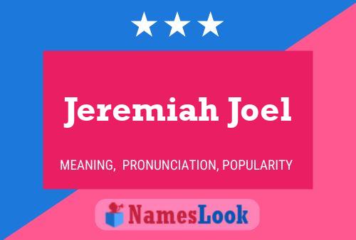 ملصق اسم Jeremiah Joel