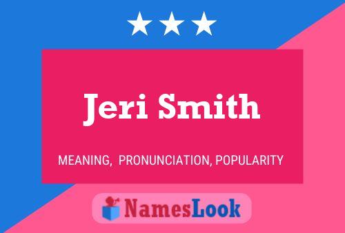 ملصق اسم Jeri Smith