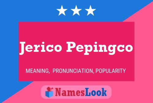 ملصق اسم Jerico Pepingco