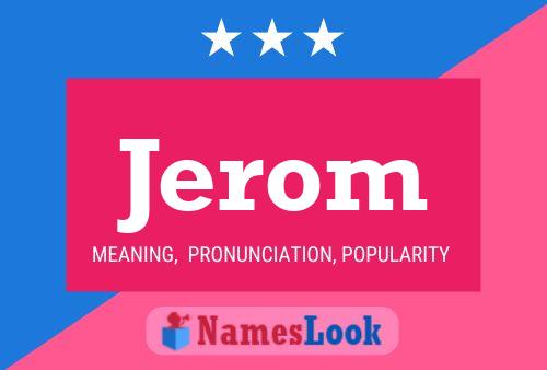 ملصق اسم Jerom