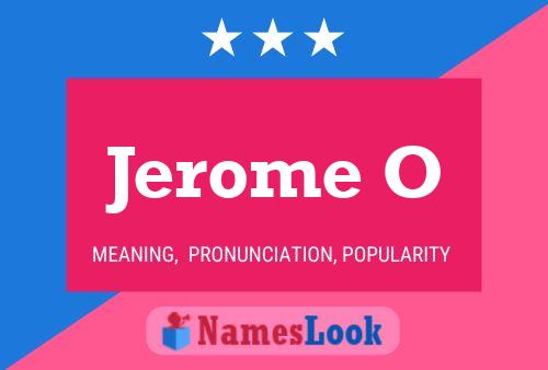 ملصق اسم Jerome O