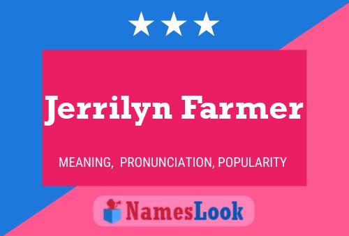 ملصق اسم Jerrilyn Farmer