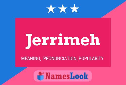 ملصق اسم Jerrimeh