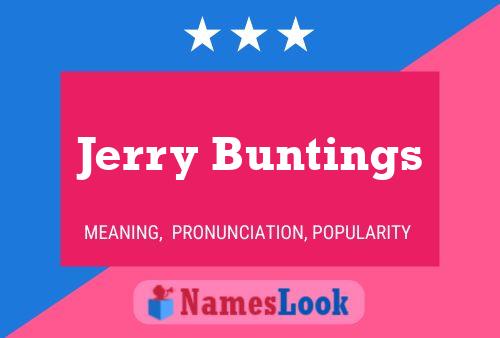 ملصق اسم Jerry Buntings