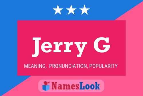 ملصق اسم Jerry G