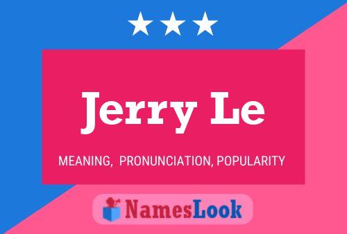 ملصق اسم Jerry Le