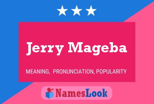 ملصق اسم Jerry Mageba