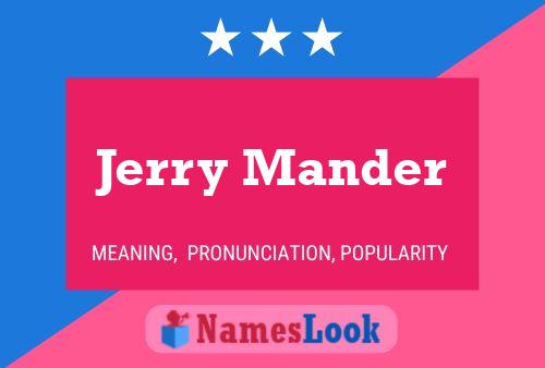 ملصق اسم Jerry Mander