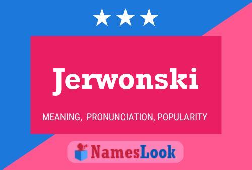 ملصق اسم Jerwonski