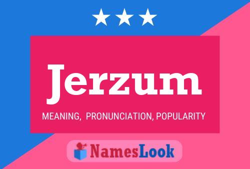 ملصق اسم Jerzum