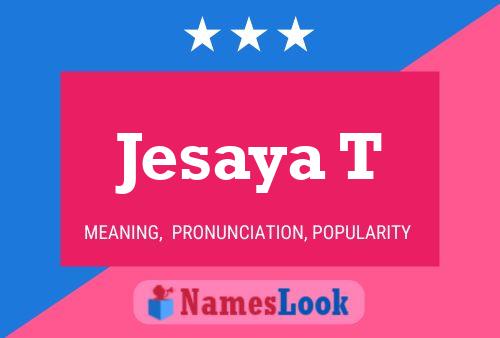 ملصق اسم Jesaya T