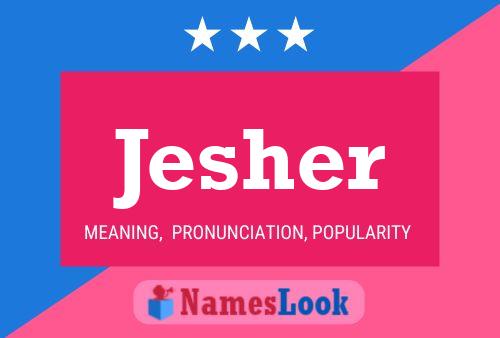 ملصق اسم Jesher