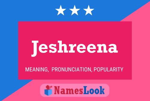 ملصق اسم Jeshreena