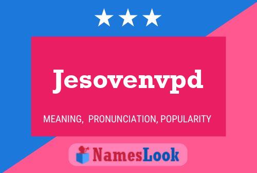 ملصق اسم Jesovenvpd