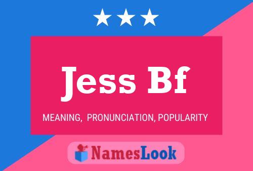 ملصق اسم Jess Bf