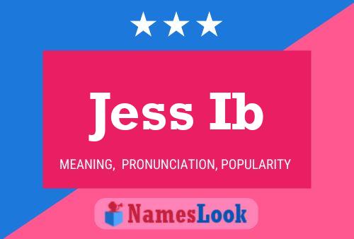 ملصق اسم Jess Ib