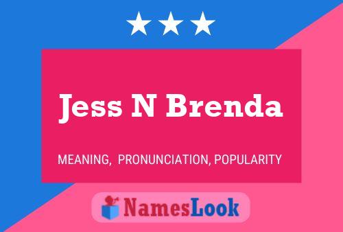 ملصق اسم Jess N Brenda