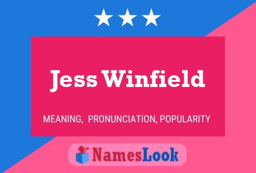 ملصق اسم Jess Winfield