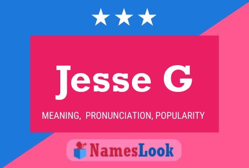 ملصق اسم Jesse G