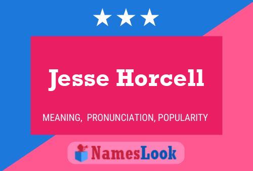 ملصق اسم Jesse Horcell