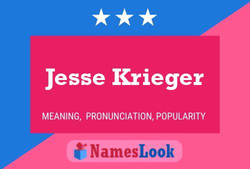 ملصق اسم Jesse Krieger