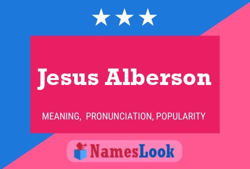 ملصق اسم Jesus Alberson