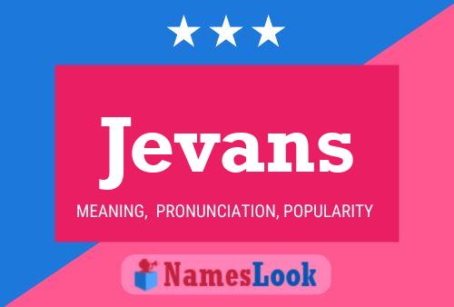 ملصق اسم Jevans