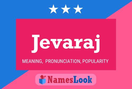 ملصق اسم Jevaraj