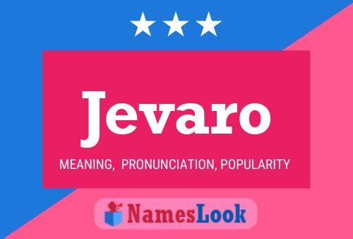 ملصق اسم Jevaro