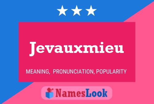 ملصق اسم Jevauxmieu