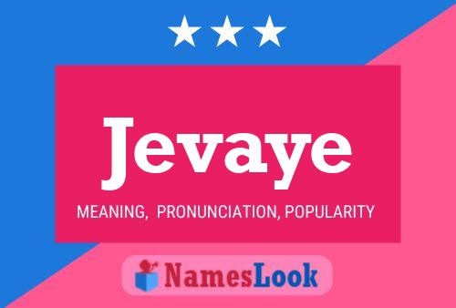 ملصق اسم Jevaye