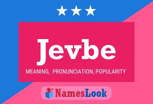 ملصق اسم Jevbe