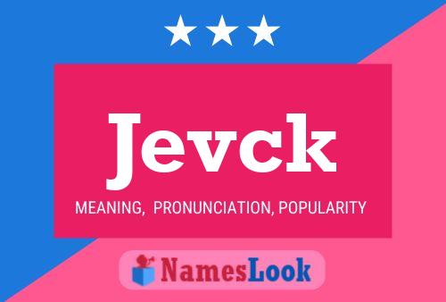 ملصق اسم Jevck