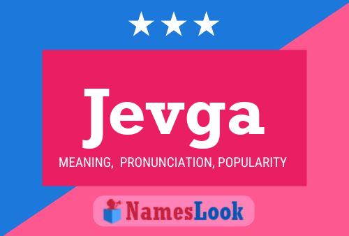 ملصق اسم Jevga