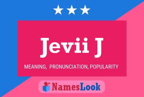 ملصق اسم Jevii J