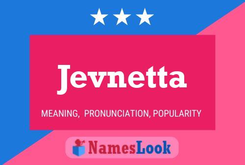 ملصق اسم Jevnetta