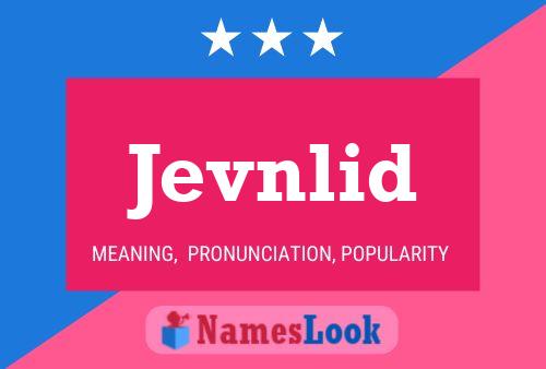 ملصق اسم Jevnlid