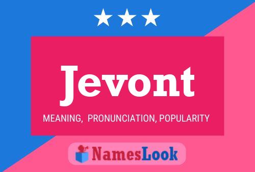 ملصق اسم Jevont